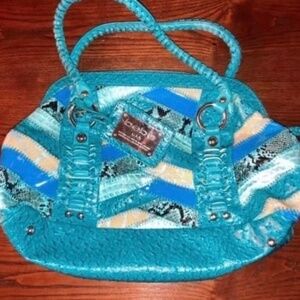 Early 2000's BEBE patchwork purse <3